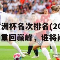 上次欧洲杯名次排名(2024欧洲杯：重回巅峰，谁将问鼎？)